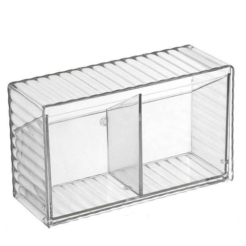 Cosmetics Wall Mounted Storage Box Non Punching Plastic 2 Compartment Holder Bathroom Supplies In Australia - Darrahopens