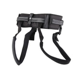 Transfer and Walking Gait Belt with Handles Adjustable Elderly Standing Assist Lift Belt for Seniors Caregiver Nurse Black