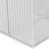 2Pcs Cotton Swab Holder Clear Durable Plastic Safe Widely Used Cotton Ball Organizer for Office Family Tabletop
