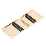 Retro Metal Cigarette Case Box 16 Capacity 3 Open Cigarette Case for Women Men Vintage Relief Pattern Gold