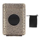 Retro Metal Cigarette Case Box 16 Capacity 3 Open Cigarette Case for Women Men Vintage Relief Pattern Bronze In Australia - Darrahopens