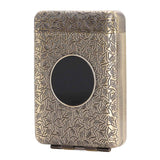 Retro Metal Cigarette Case Box 16 Capacity 3 Open Cigarette Case for Women Men Vintage Relief Pattern Bronze In Australia - Darrahopens
