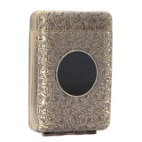 Retro Metal Cigarette Case Box 16 Capacity 3 Open Cigarette Case for Women Men Vintage Relief Pattern Bronze In Australia - Darrahopens