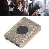 Retro Metal Cigarette Case Box 16 Capacity 3 Open Cigarette Case for Women Men Vintage Relief Pattern Bronze
