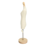 Dress Form Female Mannequin Torso Mini Dress Model with Wooden Base for Sewing Display Photo Teaching 1/4
