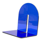 Acrylic Book End Thickened L Shape Bookend Stopper Desktop Book Organizer for Home Library Office Translucent Blue In Australia - Darrahopens