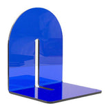 Acrylic Book End Thickened L Shape Bookend Stopper Desktop Book Organizer for Home Library Office Translucent Blue In Australia - Darrahopens