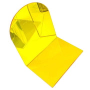 1 Pair of Bookends Thicken Non Slip Transparent Acrylic Desk Decorative Heavy Book End for Student Office L Shaped Yellow In Australia - Darrahopens