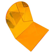 1 Pair of Bookends Thicken Non Slip Transparent Acrylic Desk Decorative Heavy Book End for Student Office L Shaped Orange In Australia - Darrahopens