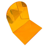1 Pair of Bookends Thicken Non Slip Transparent Acrylic Desk Decorative Heavy Book End for Student Office L Shaped Orange In Australia - Darrahopens