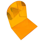 1 Pair of Bookends Thicken Non Slip Transparent Acrylic Desk Decorative Heavy Book End for Student Office L Shaped Orange In Australia - Darrahopens
