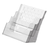 Multifunctional Book Organizer Desk File Organizer Multiple Layers File Folder Holder for Office Study Dormitory Transparent