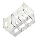 Book Organizer Desktop Book Rack File Holder Acrylic Tabletop Organizer for Study Office Transparent 3 Compartment (28x14x15cm/11x5.5x5.9in) In Australia - Darrahopens