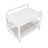 Cup Storage Organizer Shelf 2 Tier Pull Out Countertop Organizer Multifunctional Desktop Storage Rack for Home Office White