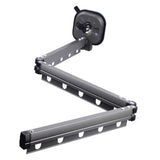 Wall Mounted Clothes Drying Rack Space Saving Laundry Clothes Rack Retractable Dryer Collapsible for Balcony Laundry Punch Free Tri Fold Grey In Australia - Darrahopens