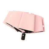Travel Umbrella Sun Rain 3 Fold 8 Ribs Button Operation Light Weight Umbrella for Women Girl Daily Men Light Pink In Australia - Darrahopens