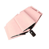 Travel Umbrella Sun Rain 3 Fold 8 Ribs Button Operation Light Weight Umbrella for Women Girl Daily Men Light Pink In Australia - Darrahopens