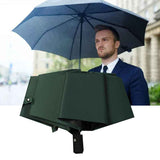 Travel Umbrella Sun Rain 3 Fold 8 Ribs Button Operation Light Weight Umbrella for Women Girl Daily Men Dark Blue In Australia - Darrahopens