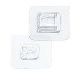 Clear Double Sided Adhesive Wall Hooks Waterproof Adhesive Wall Hooks Traceless Wall Mount Sticky Hook for Bathroom Kitchen