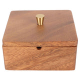 Cigar Ashtray with Lid Walnut Wood Windproof Decorative Desktop Cigarettes Ashtray for Outdoor Patio Indoor Home and Office Gold In Australia - Darrahopens