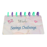 Savings Binder 52 Week Savings Challenge Money Book Fun Budget Binder Book Organizer with Cash Envelopes