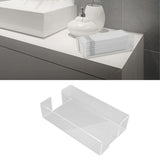 Napkin Tray Storage Holder Transparent Acrylic Modern 9.5x5.5x2.5in Large Capacity Napkin Dispenser for Party Kitchen