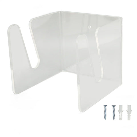 Skateboard Wall Mount Acrylic Display Storage Holder Hanger Home Decoration for Indoor Transparent