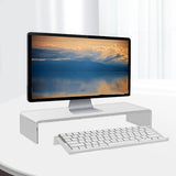 Acrylic Tilted Computer Keyboard Holder Low Front Lip Polished Finish Keyboard Riser Keyboard Holder for Office Transparent