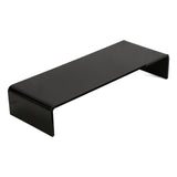 Monitor Riser 50lb 3.5inch Height Improve Sitting Posture Reduces Neck Eyes Pressure Space Saving Acrylic Computer Stand for Bedroom Study Black