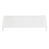 Monitor Riser 50lb 3.5inch Height Improve Sitting Posture Reduces Neck Eyes Pressure Space Saving Acrylic Computer Stand for Bedroom Study Transparent