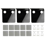 3 PCS Small Security Cameras Wall Shelf with 6 Cable Clips 10PCS Tapes Acrylic Waterproof Drill Free Adhesive Floating Shelf for Speakers Black In Australia - Darrahopens