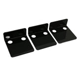 3 PCS Small Security Cameras Wall Shelf with 6 Cable Clips 10PCS Tapes Acrylic Waterproof Drill Free Adhesive Floating Shelf for Speakers Black