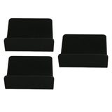 3 PCS Small Security Cameras Wall Shelf with 6 Cable Clips 10PCS Tapes Acrylic Waterproof Drill Free Adhesive Floating Shelf for Speakers Black