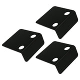 3 PCS Small Security Cameras Wall Shelf with 6 Cable Clips 10PCS Tapes Acrylic Waterproof Drill Free Adhesive Floating Shelf for Speakers Black