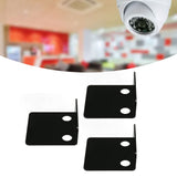3 PCS Small Security Cameras Wall Shelf with 6 Cable Clips 10PCS Tapes Acrylic Waterproof Drill Free Adhesive Floating Shelf for Speakers Black