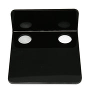 3 PCS Small Security Cameras Wall Shelf with 6 Cable Clips 10PCS Tapes Acrylic Waterproof Drill Free Adhesive Floating Shelf for Speakers Black