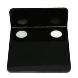 3 PCS Small Security Cameras Wall Shelf with 6 Cable Clips 10PCS Tapes Acrylic Waterproof Drill Free Adhesive Floating Shelf for Speakers Black