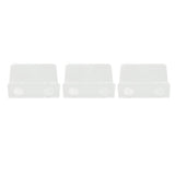 3 PCS Small Security Cameras Wall Shelf with 6 Cable Clips 10PCS Tapes Acrylic Waterproof Drill Free Adhesive Floating Shelf for Speakers Transparent