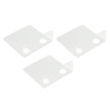 3 PCS Small Security Cameras Wall Shelf with 6 Cable Clips 10PCS Tapes Acrylic Waterproof Drill Free Adhesive Floating Shelf for Speakers Transparent