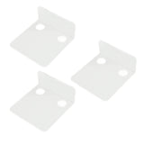 3 PCS Small Security Cameras Wall Shelf with 6 Cable Clips 10PCS Tapes Acrylic Waterproof Drill Free Adhesive Floating Shelf for Speakers Transparent