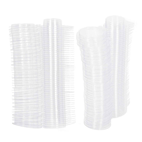 100PCS Wax Melt Molds Calmshell PET Separate Transparent Hanging Hole Empty Wax Melt Container for DIY Candles Chocolate Round In Australia - Darrahopens