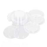100PCS Wax Melt Molds Calmshell PET Separate Transparent Hanging Hole Empty Wax Melt Container for DIY Candles Chocolate Round In Australia - Darrahopens