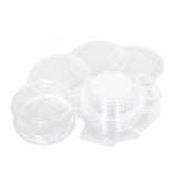 100PCS Wax Melt Molds Calmshell PET Separate Transparent Hanging Hole Empty Wax Melt Container for DIY Candles Chocolate Round In Australia - Darrahopens
