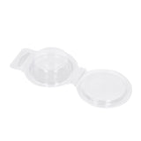 100PCS Wax Melt Molds Calmshell PET Separate Transparent Hanging Hole Empty Wax Melt Container for DIY Candles Chocolate Round