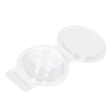 100PCS Wax Melt Molds Calmshell PET Separate Transparent Hanging Hole Empty Wax Melt Container for DIY Candles Chocolate Round