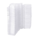 100PCS Wax Melt Molds Calmshell PET Separate Transparent Hanging Hole Empty Wax Melt Container for DIY Candles Chocolate Rectangle