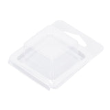 100PCS Wax Melt Molds Calmshell PET Separate Transparent Hanging Hole Empty Wax Melt Container for DIY Candles Chocolate Rectangle