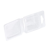 100PCS Wax Melt Molds Calmshell PET Separate Transparent Hanging Hole Empty Wax Melt Container for DIY Candles Chocolate Rectangle