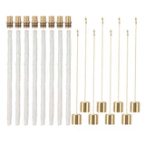 8Pack Wine Bottle Torch Kit Long Life Torch Wicks Brass Torch Wick Holders Caps Wine Bottle Torch for Garden Patio In Australia - Darrahopens
