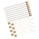 8Pack Wine Bottle Torch Kit Long Life Torch Wicks Brass Torch Wick Holders Caps Wine Bottle Torch for Garden Patio